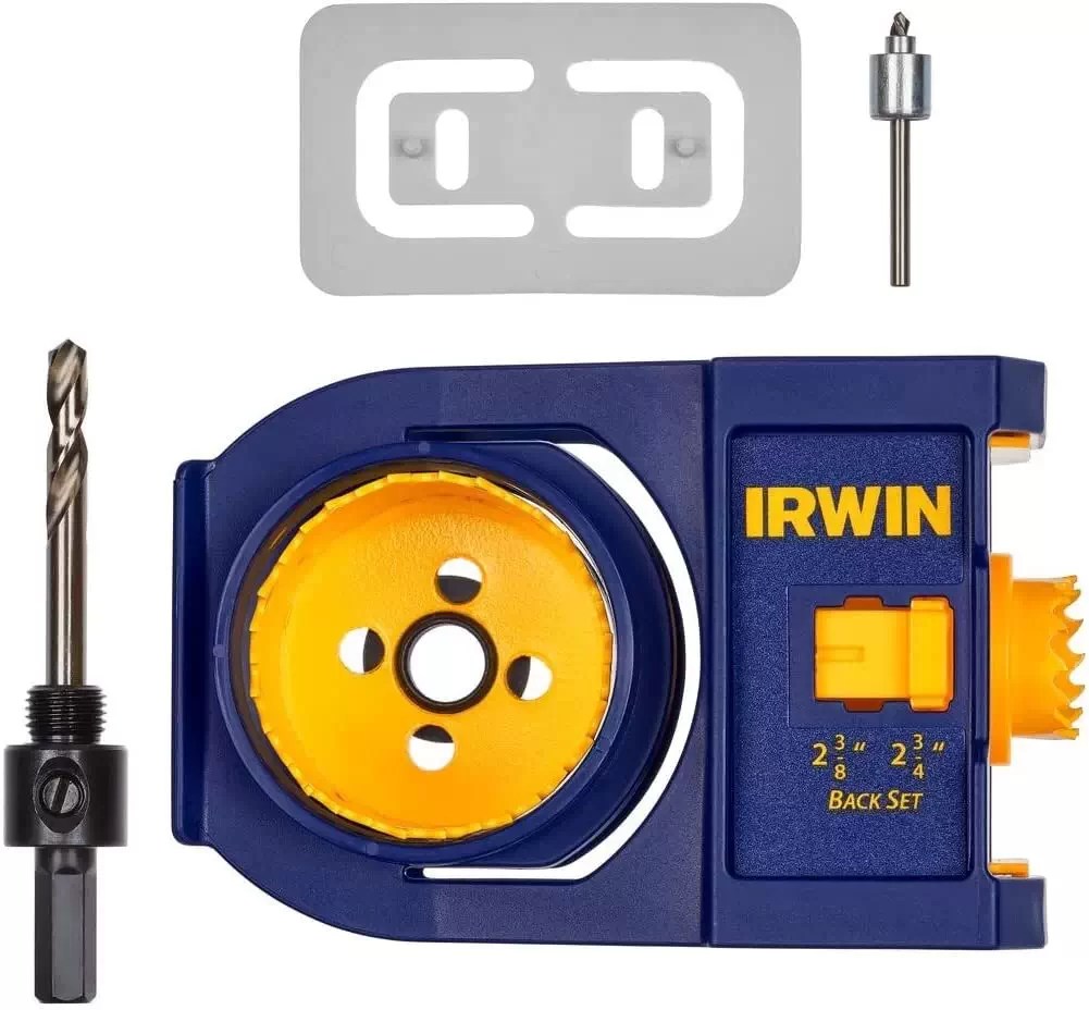 Irwin 3111002 Metal & Wood Door Lock Installation Kit