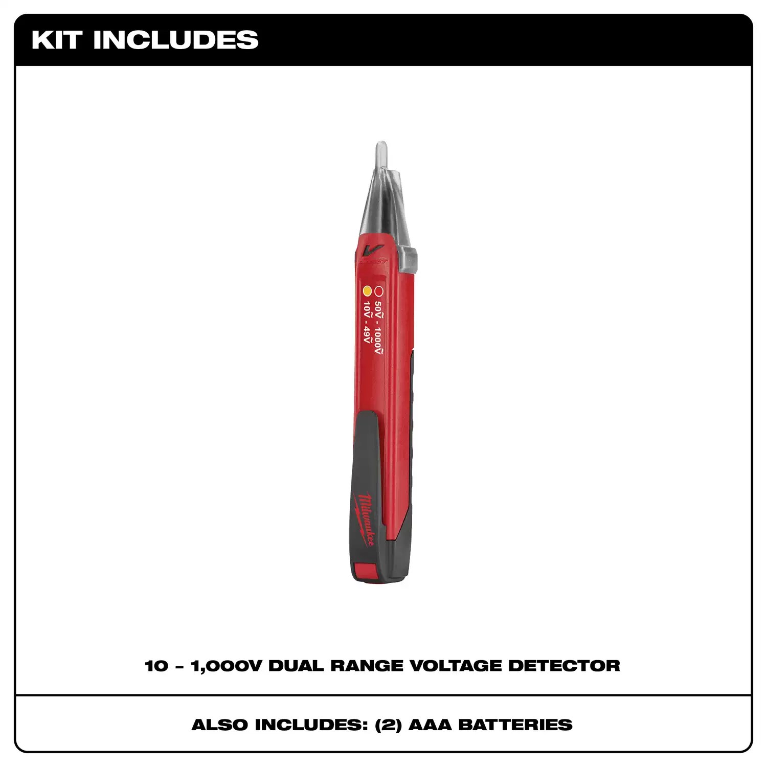 Milwaukee 2203-20 10-1000V Dual Range Non-Contact Voltage Detector