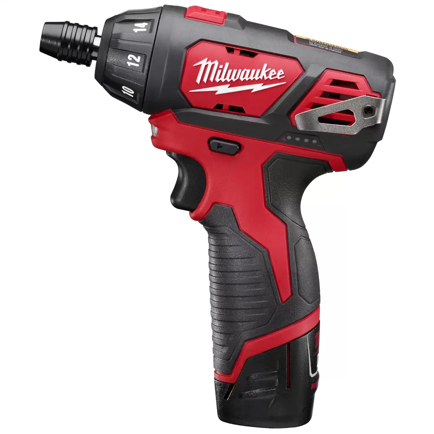 Milwaukee 2401-22 M12 12 Volt Lithium-Ion Cordless 1/4 in. Hex Screwdriver Kit
