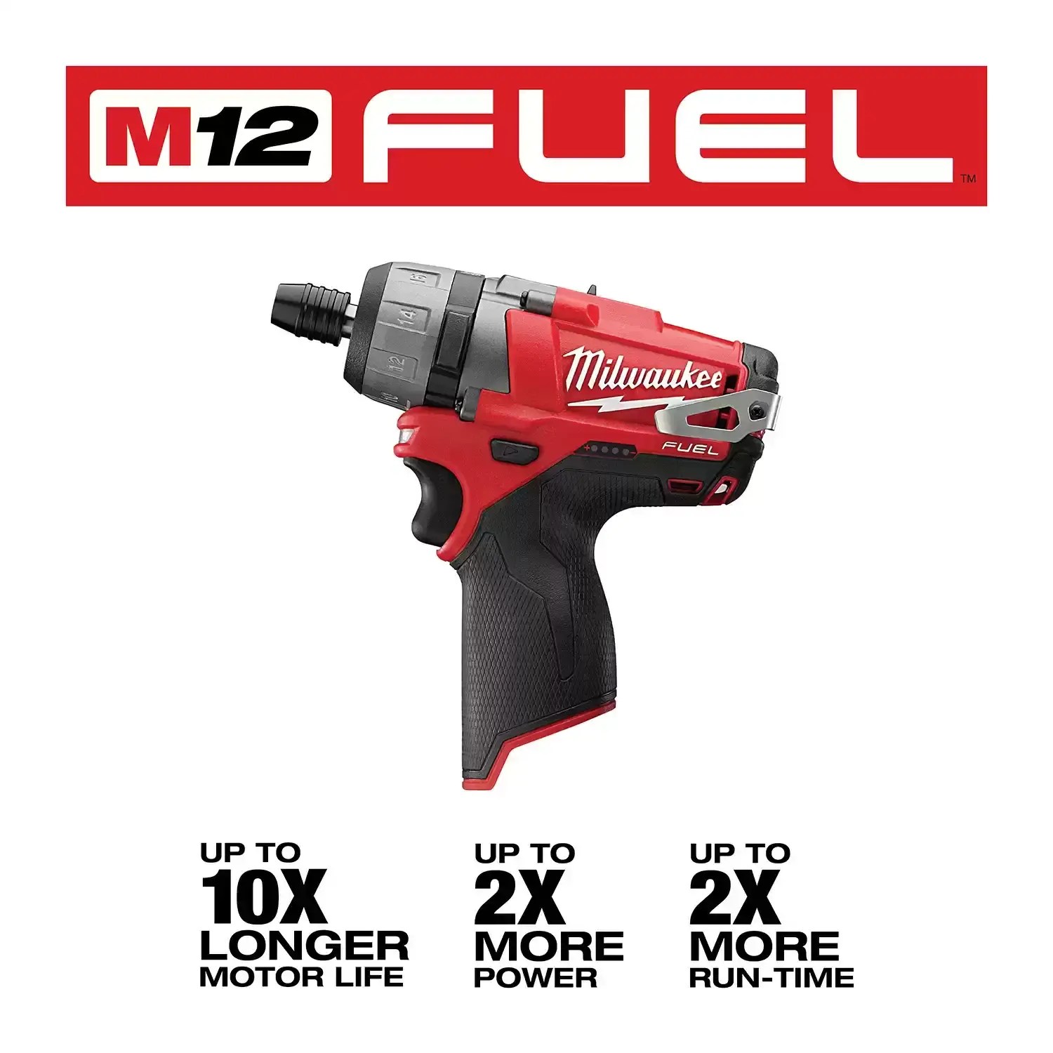 Milwaukee 2402-22 M12 FUEL 12 Volt Lithium-Ion Brushless Cordless 2SPD Screwdriver Kit
