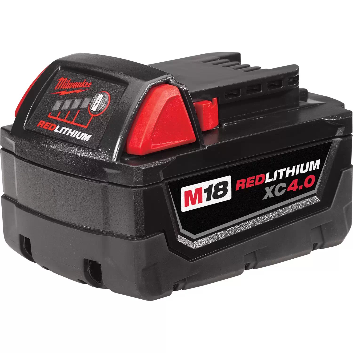 Milwaukee 48-11-1840 M18 18 Volt Lithium-Ion Cordless REDLITHIUM XC 4.0Ah Extended Capacity Battery Pack