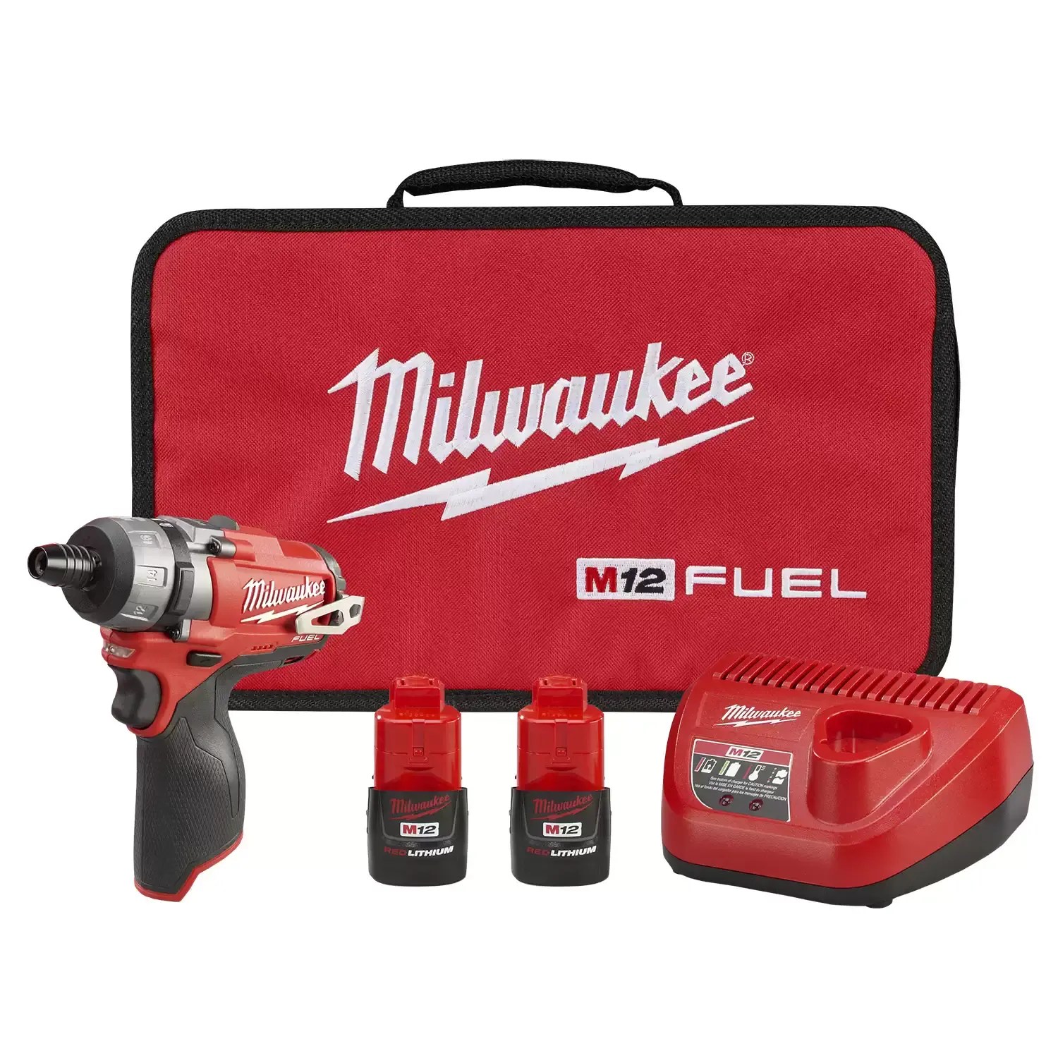 Milwaukee 2402-22 M12 FUEL 12 Volt Lithium-Ion Brushless Cordless 2SPD Screwdriver Kit
