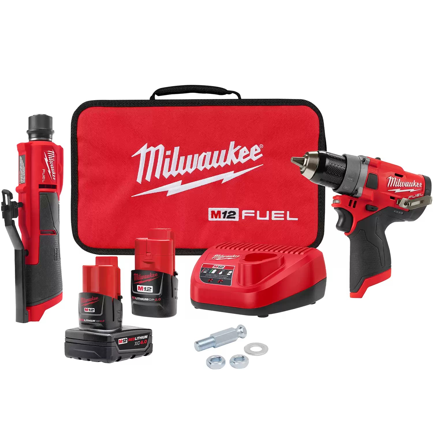 Milwaukee 2459-22 M12 FUEL 12 Volt Lithium-Ion Brushless Cordless Commercial Tire Flat Repair Kit