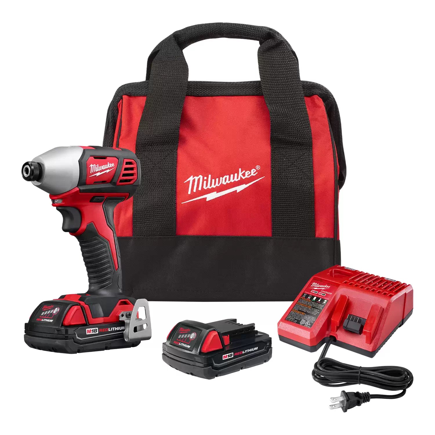 Milwaukee 2657-22CT M18 2 Speed 1/4 Hex Impact Driver Compact Kit