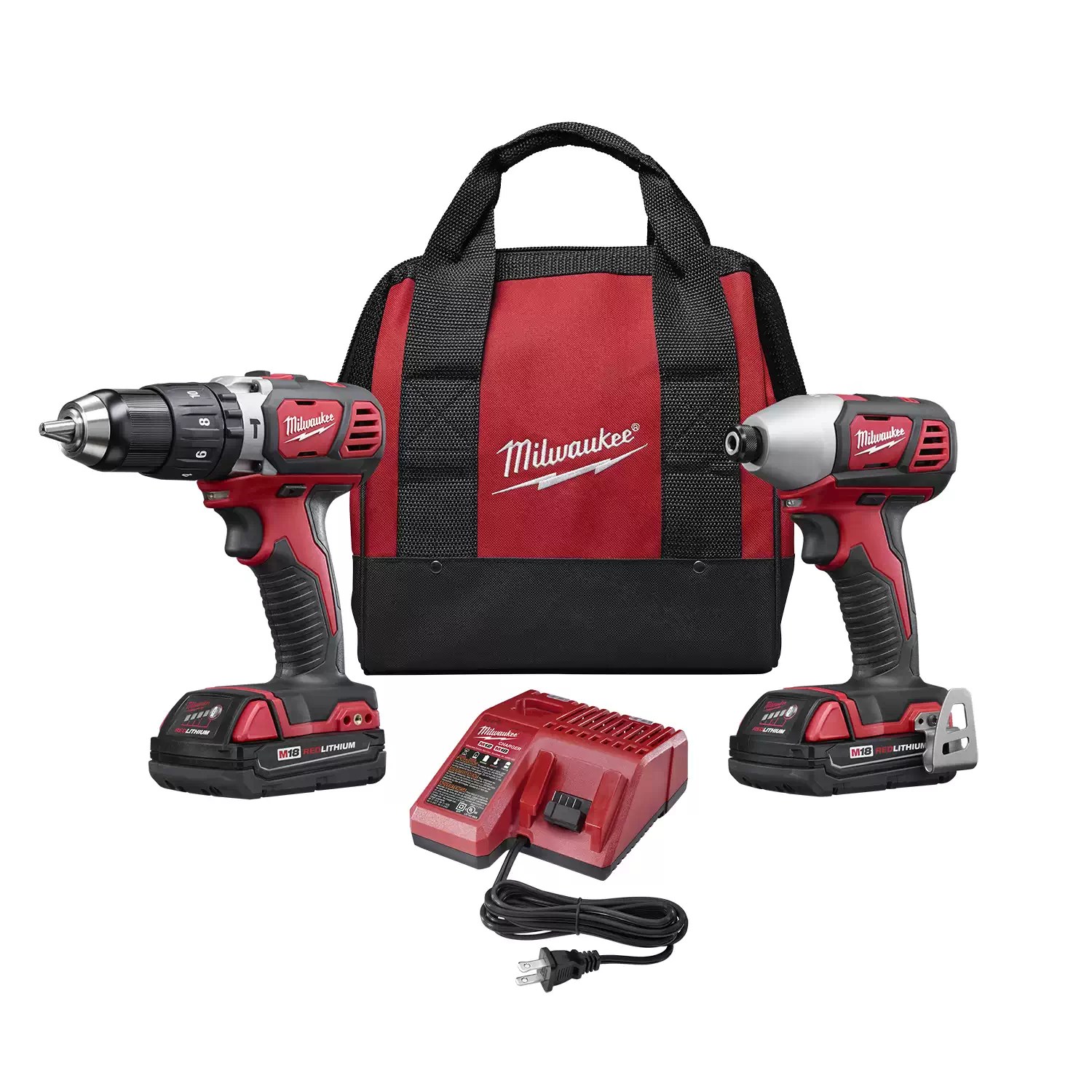 Milwaukee 2697-22CT M18 18 Volt Lithium-Ion Cordless 2-Tool Combo Kit