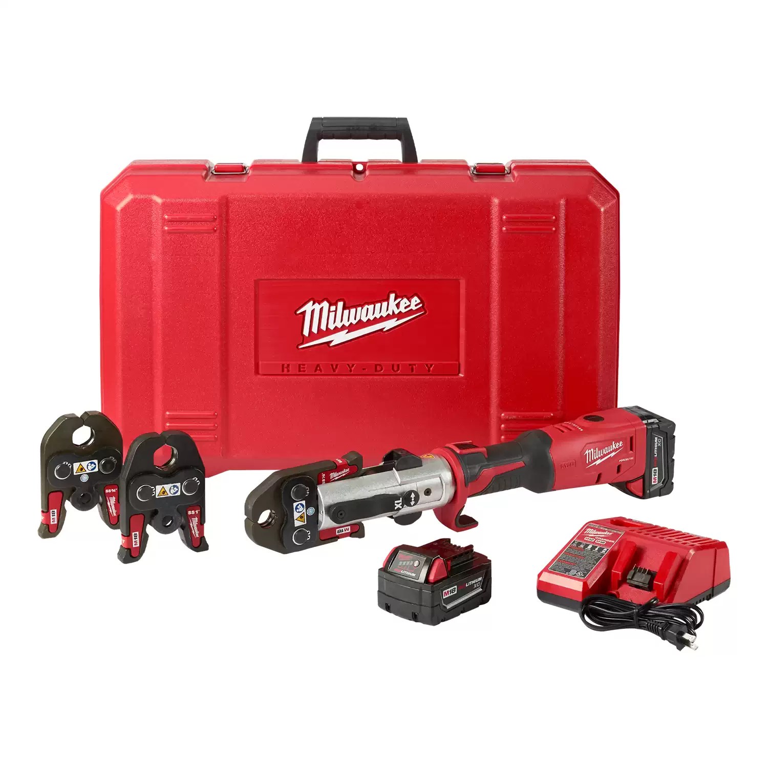 Milwaukee 2773-22L M18 18 Volt Lithium-Ion Cordless Force Logic Long Throw Press Tool 1/2 in. to 1 in. Kit