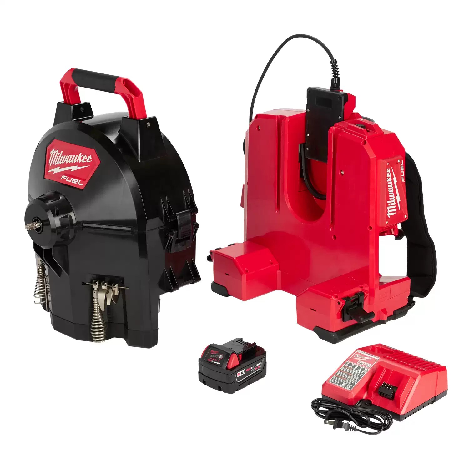 Milwaukee 2775B-211 M18 FUEL 18 Volt Lithium-Ion Brushless Cordless Switch Pack Sectional Drum System Kit-B