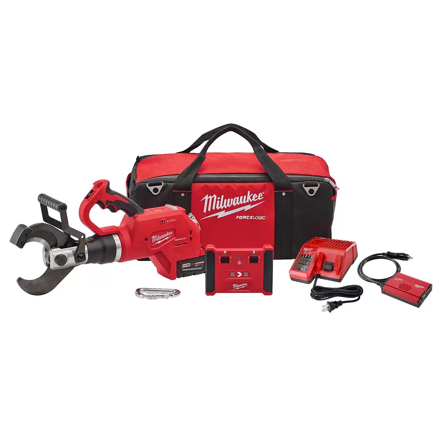 Milwaukee 2776R-21 M18 18 Volt Lithium-Ion Cordless Force Logic 3 in. Underground Cable Cutter with Wireless Remote Kit