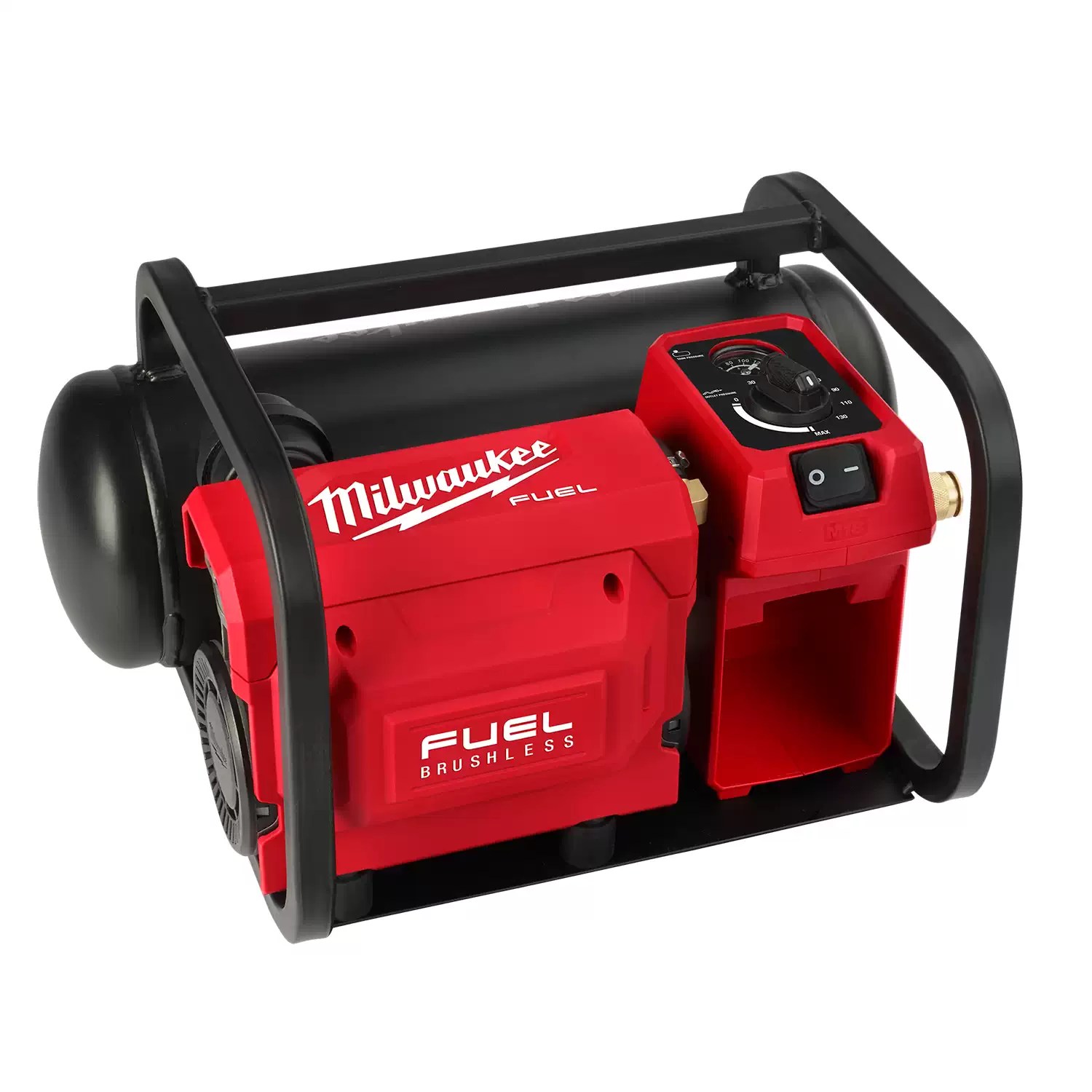 Milwaukee 2840-20 M18 FUEL 18 Volt Lithium-Ion Brushless Cordless 2 Gallon Compact Quiet Compressor  - Tool Only