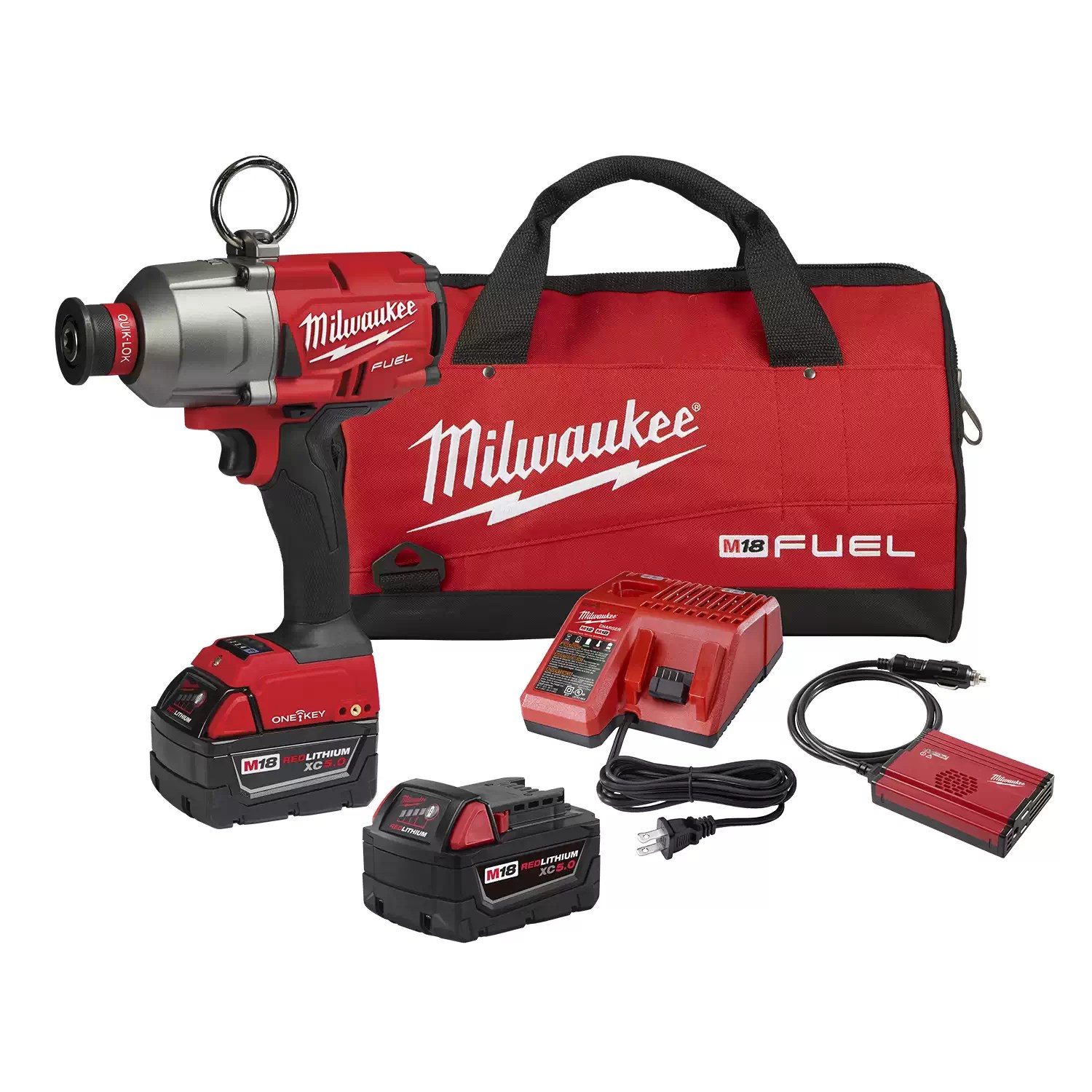 Milwaukee M18 FUEL 18 Volt Lithium-Ion Brushless Cordless 7/16 in. Hex Utility HTIW with ONE-KEY Kit