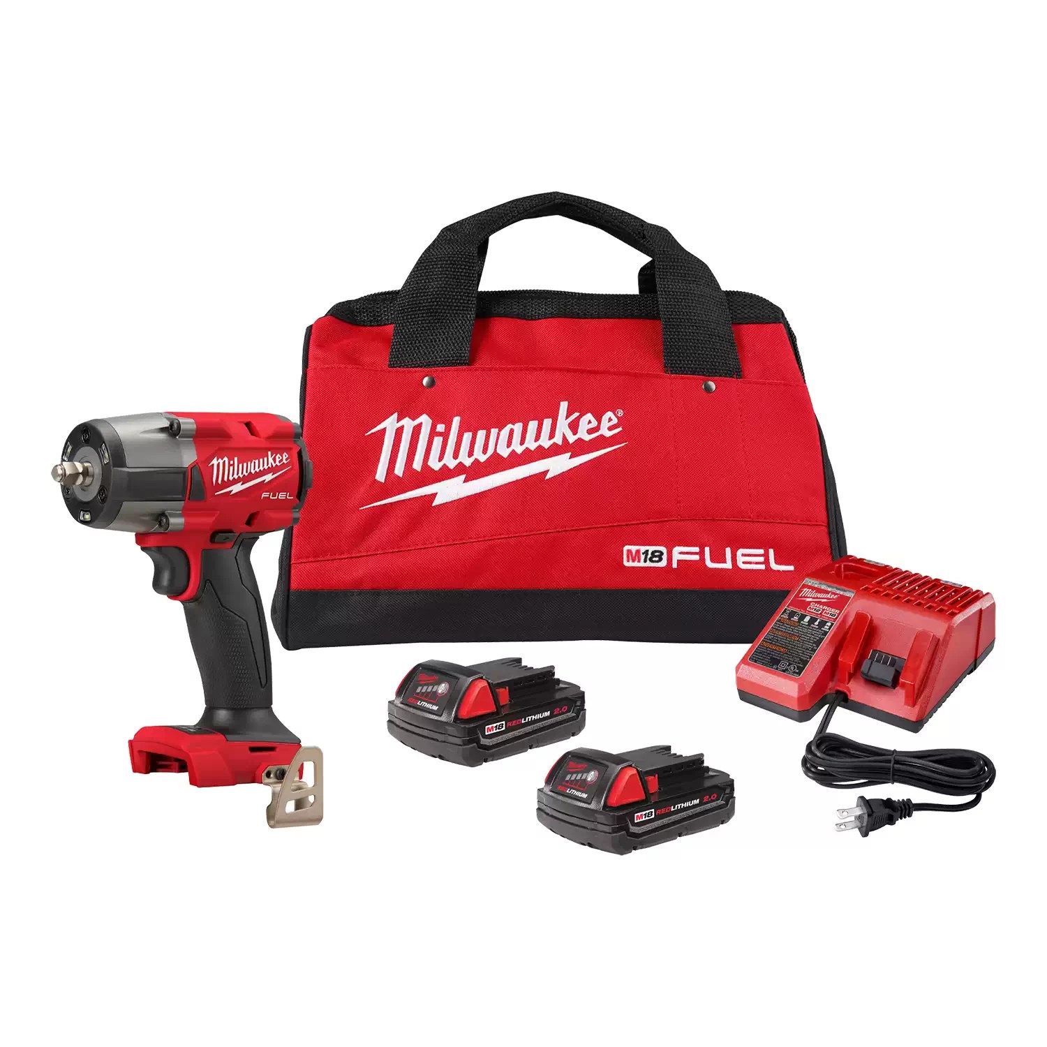 Milwaukee 2960-22CT M18 FUEL 3/8 Mid-Torque Impact Wrench w/ Friction Ring CP2.0 Kit