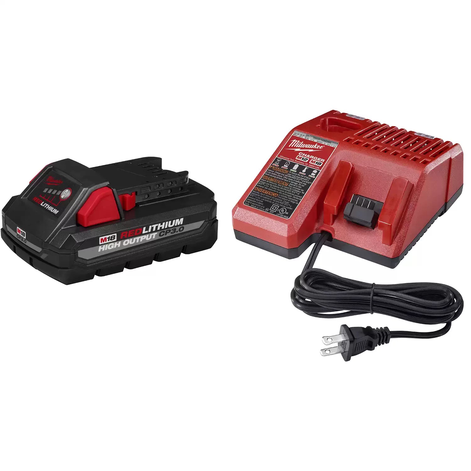 Milwaukee 48-59-1835 M18 REDLITHIUM HIGH OUTPUT CP3.0 Starter Kit