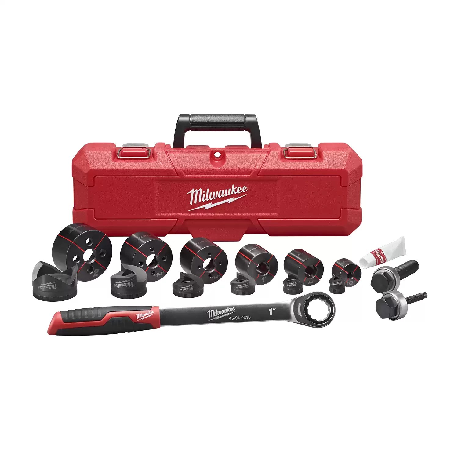 Milwaukee 49-16-2694 1/2 in. to 2 in. EXACT Hand Ratchet Knockout Set