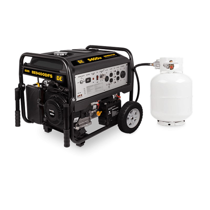 BE BE9400DFS 9,400 Watt Dual Fuel Electric Start Generator