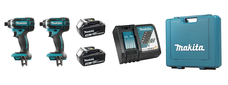 Makita DLX2149 18V LXT Cordless 2 Piece Combo 3.0Ah Kit (DTD152Z x 2)