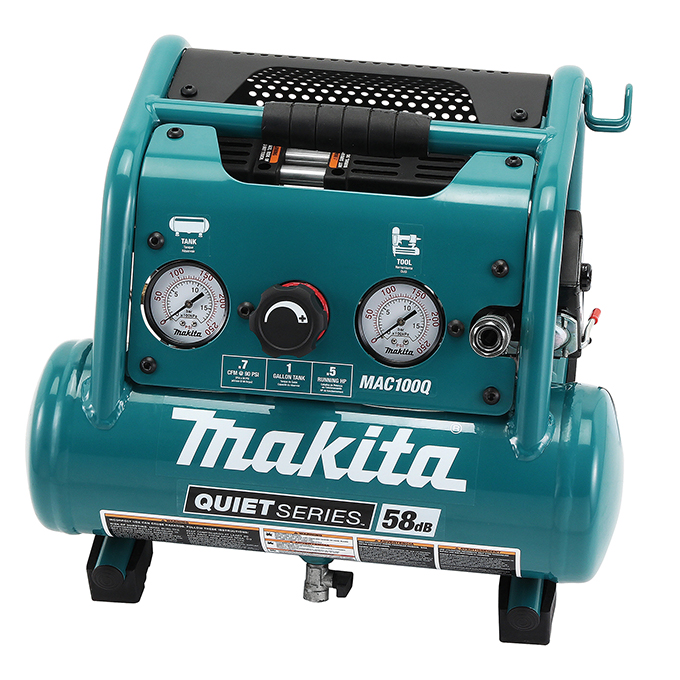 Makita MAC100Q 0.5HP 1 Gallon Oil-Free Quiet Compressor