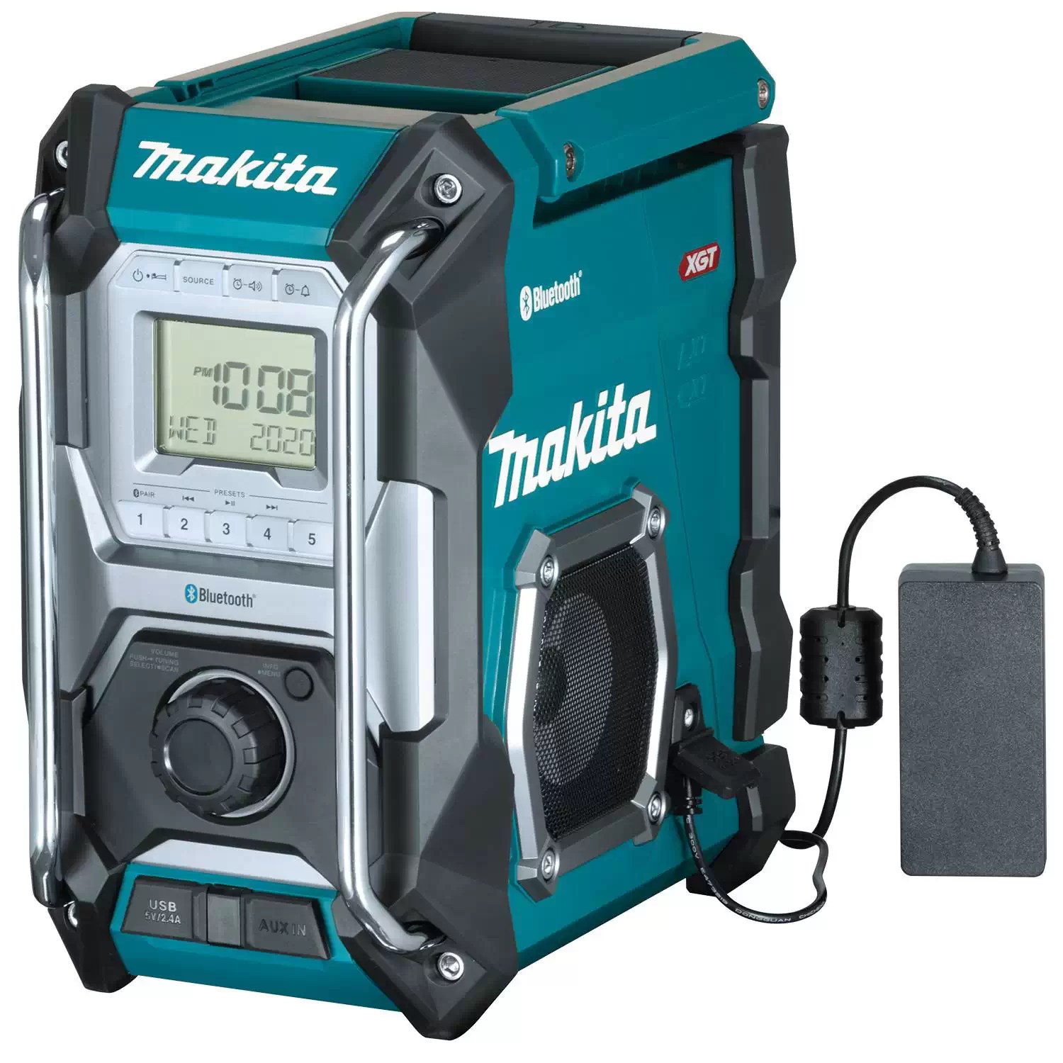 Makita MR002G 12-40V Max CXT LXT XGT Cordless Bluetooth Jobsite Radio With AC Adapter - Tool Only