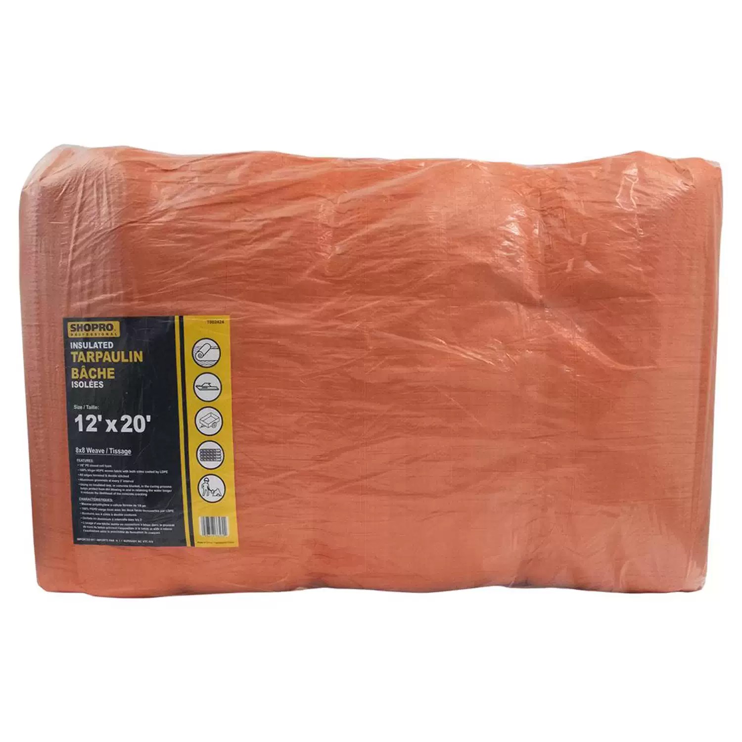Shopro T002424 12'x20' 4mm Commercial Grade Insulated Tarp