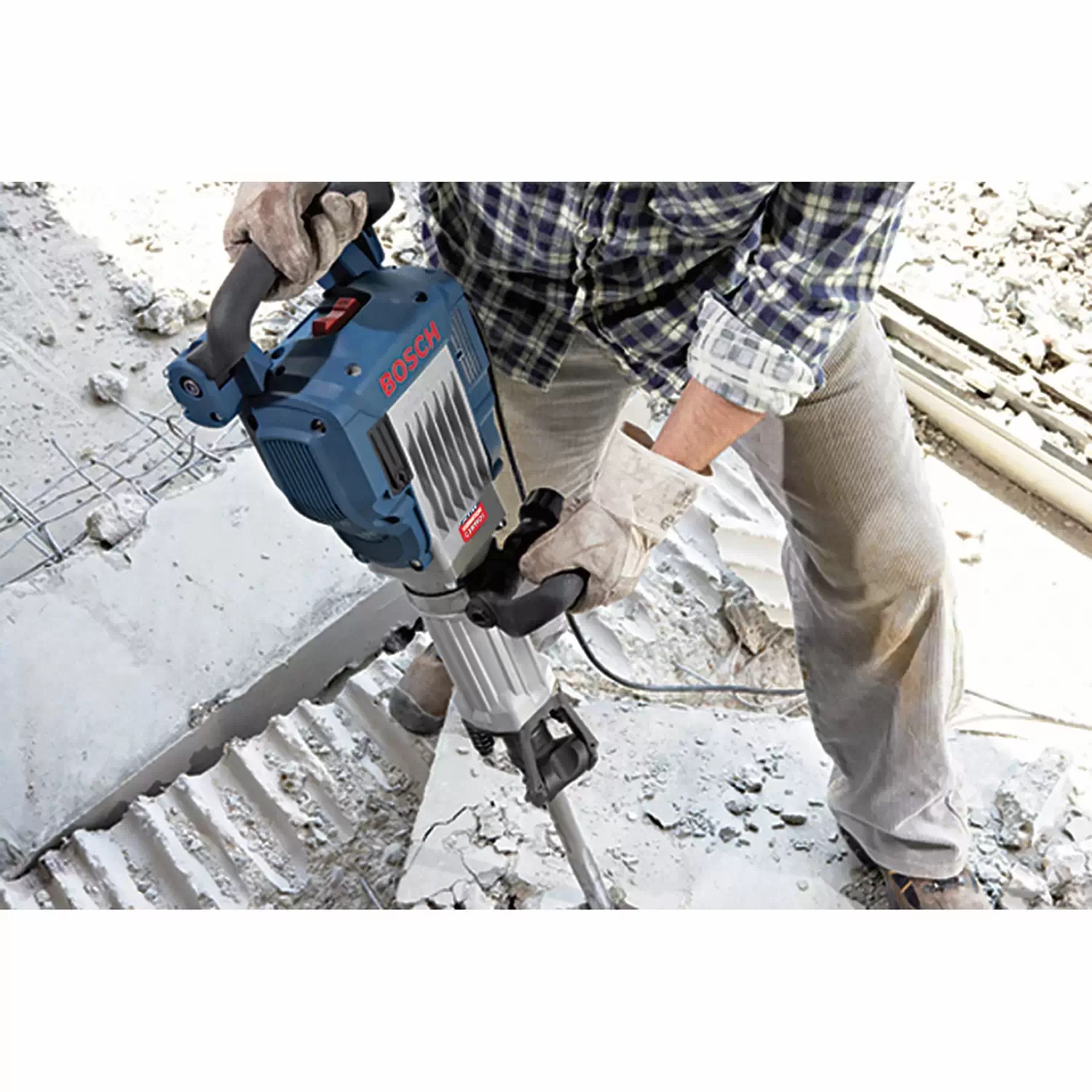 Bosch 11335K Corded 1-1/8" Hex Jack Breaker Hammer Kit, 120V 15A