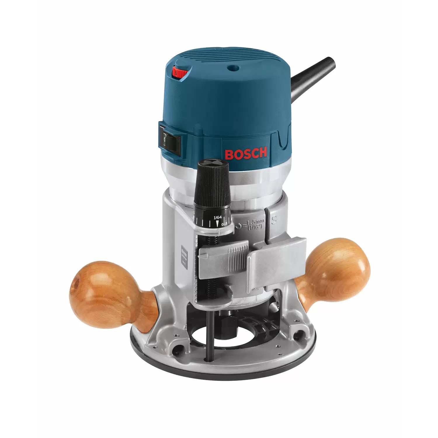 Bosch 1617EVS Corded 2.25HP Electronic Varialble Speed Fixed-Base Router, 120V 12A