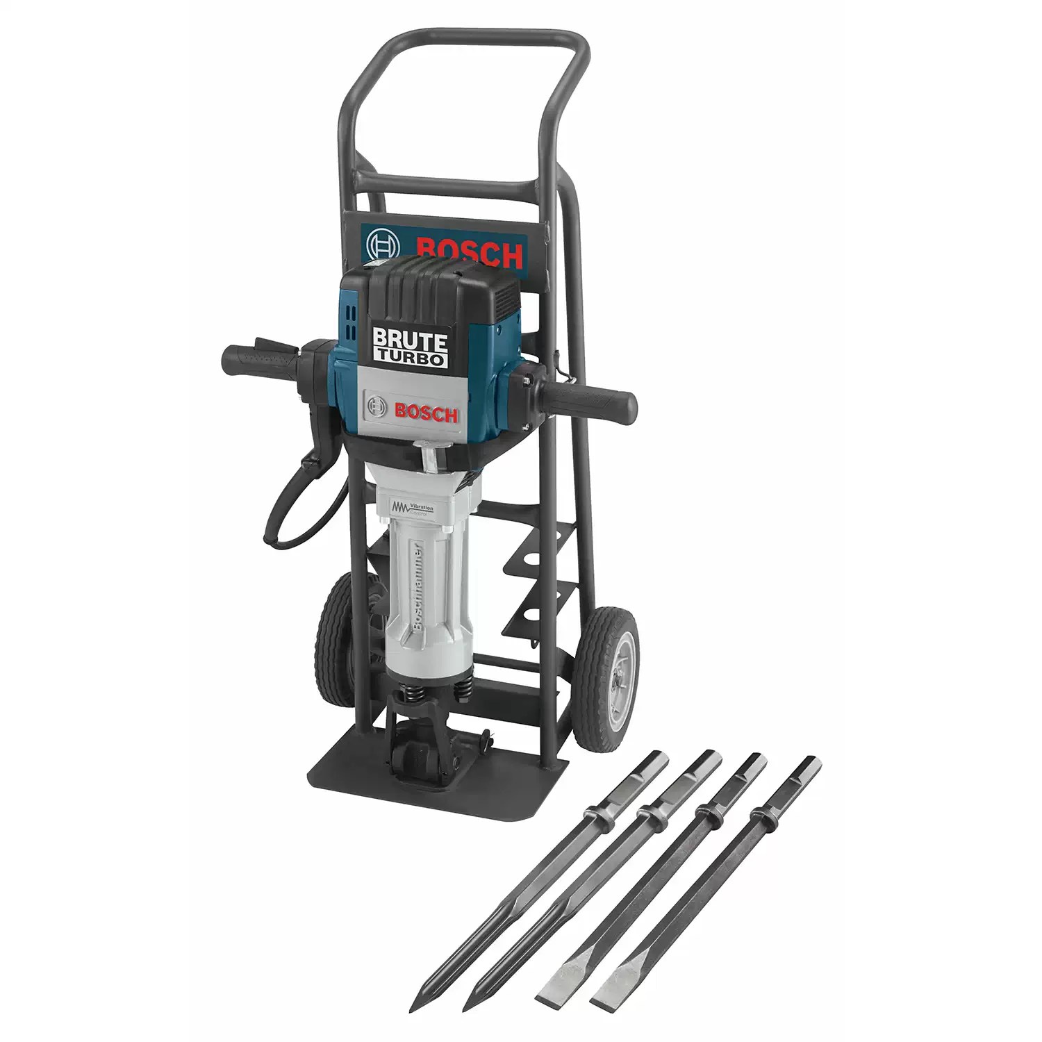 Bosch BH2770VCD Corded 1-1/8" Brute Turbo Breaker Hammer Deluxe Cart 120V 15A