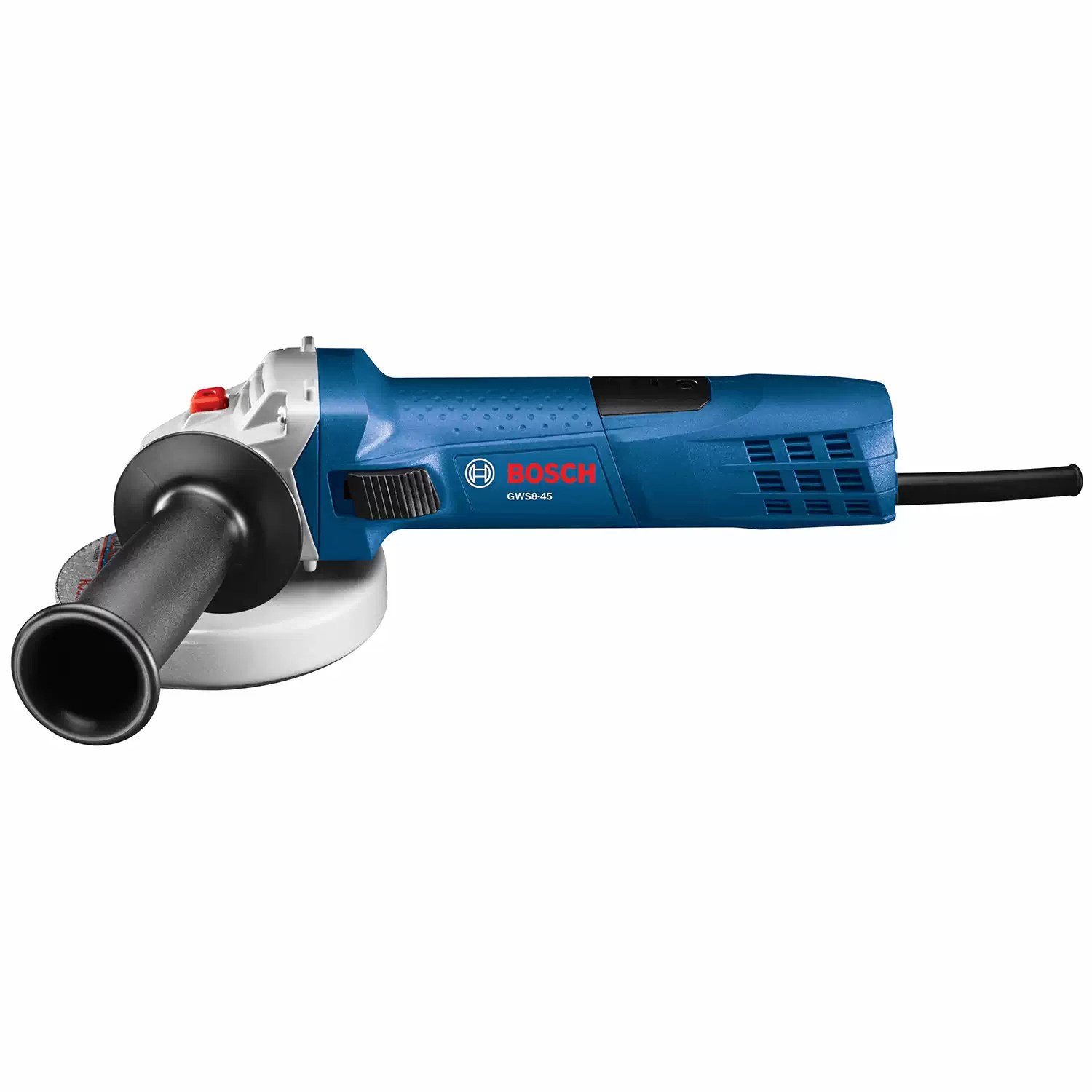 Bosch GWS8-45 Corded 4-1/2” Slim Angle Grinder, Lock-On Slide Switch, 120V 7.5A