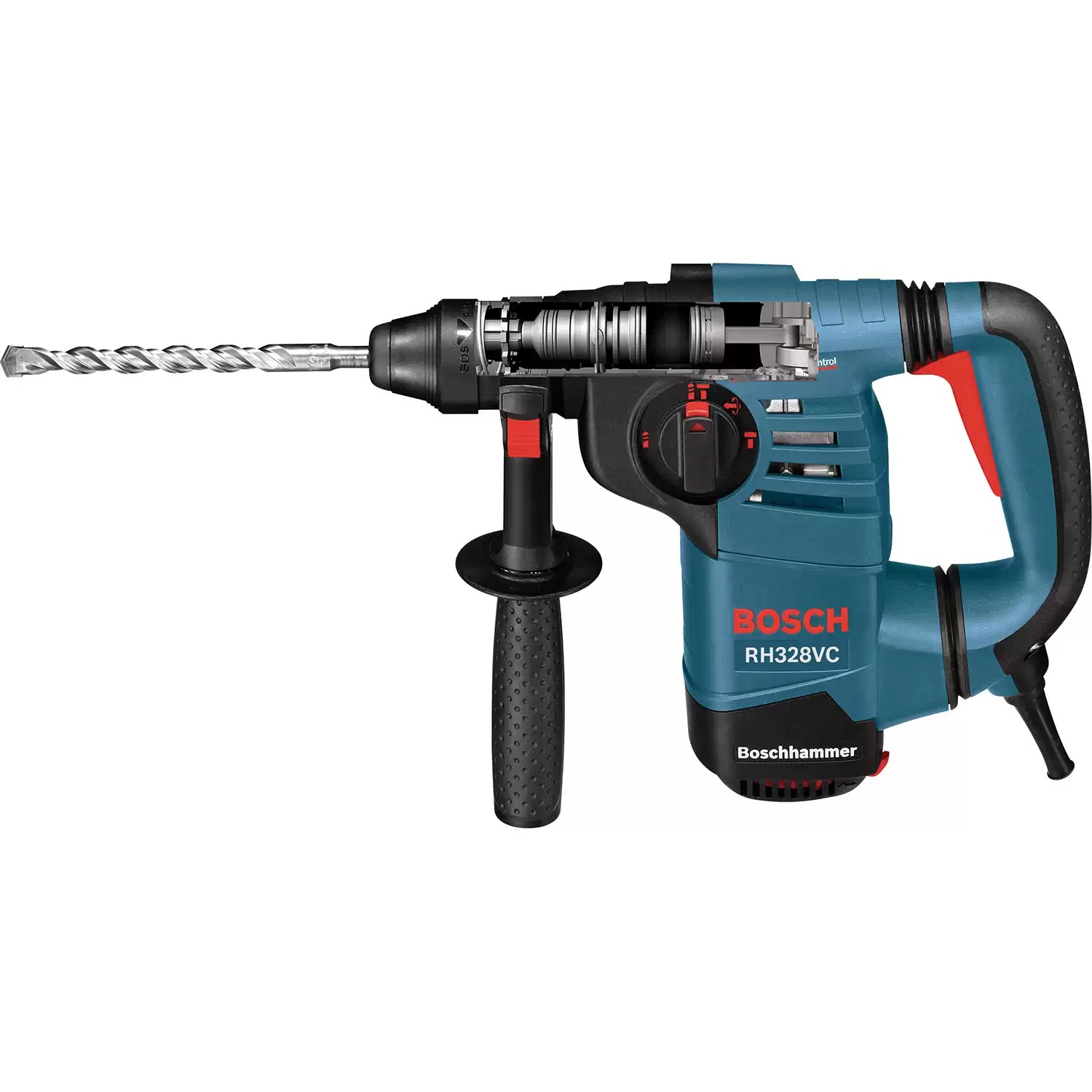 Bosch RH328VC Corded 1-1/8" 3-Mode Variable Speed SDS-Plus Rotary Hammer, 120V 8A