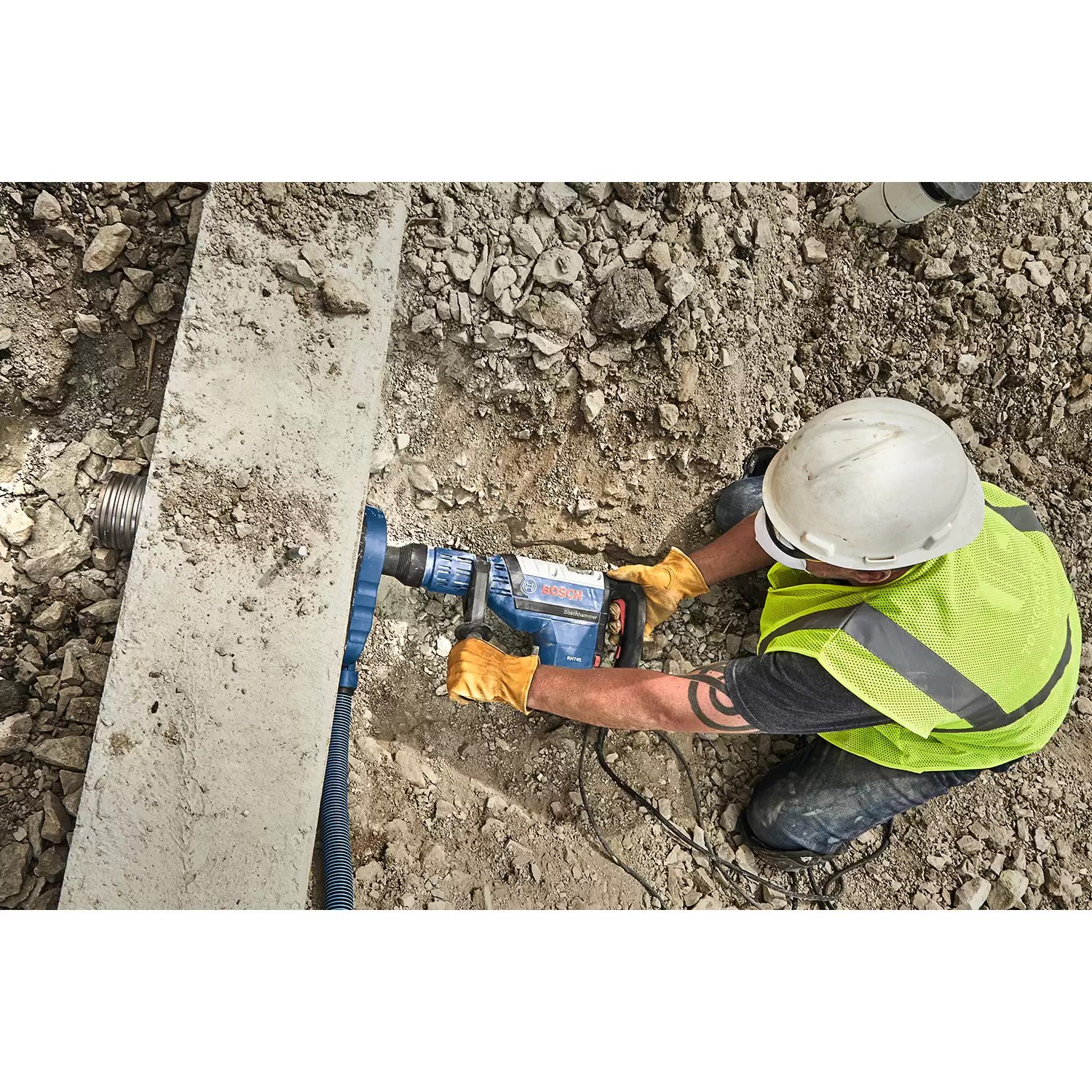 Bosch RH745 Corded 1-3/4″ 2-Mode Variable Speed SDS-Max Rotary Hammer, 120V 13.5A