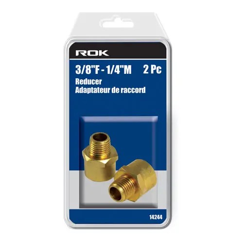 ROK 14244 REDUCER 1/4M - 3/8F 2 PC.
