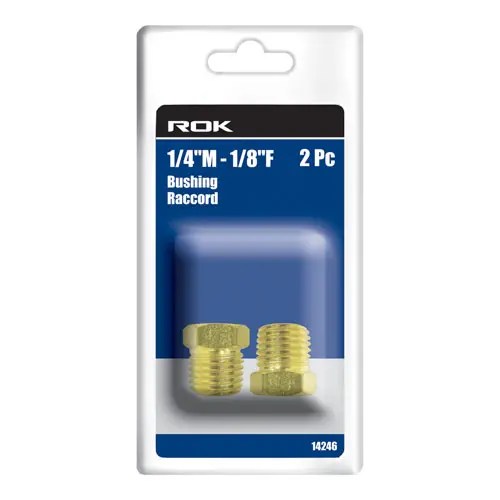 ROK 14246 BUSHING 1/4M - 1/8F 2PC.