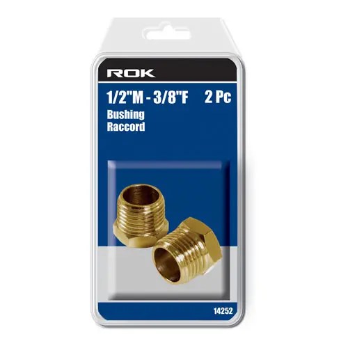 ROK 14252 BUSHING 1/2M - 3/8F 2PC.