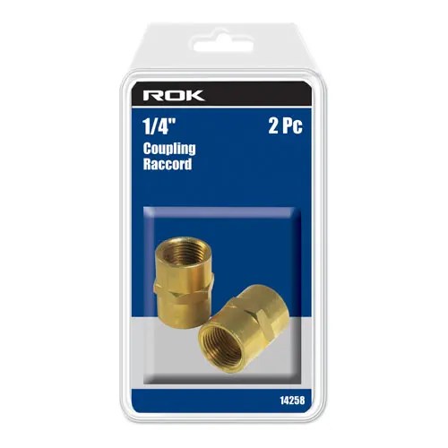ROK 14258 COUPLING 1/4 IN. 2PC