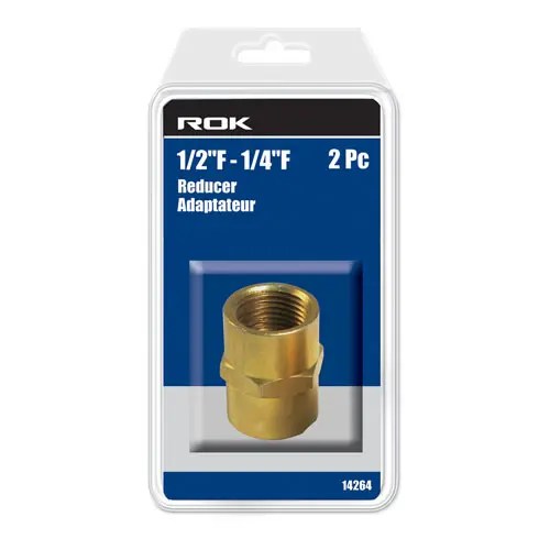 ROK 14264 REDUCERS 1/4 IN.X 1/2 IN. 2PC