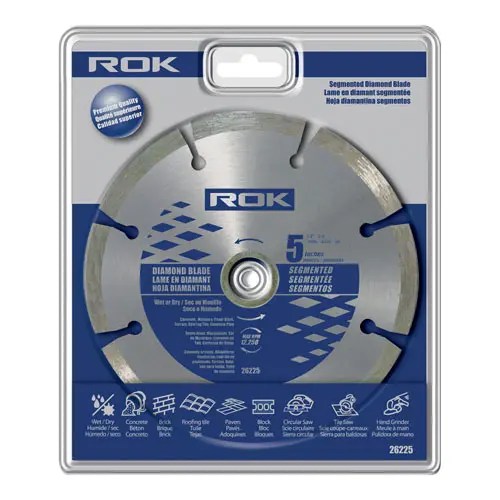 ROK 26225 5IN SEGMENTED DIAMOND BLADE