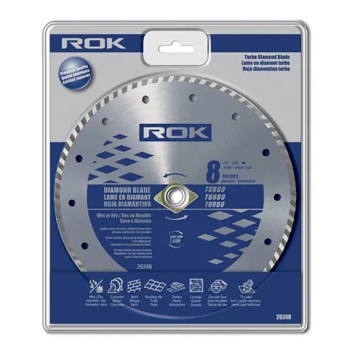 ROK 26248 8 INCH TURBO DIAMOND BLADE