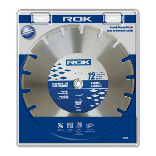 ROK 26298 12IN ASPHALT DIAMOND BLADE