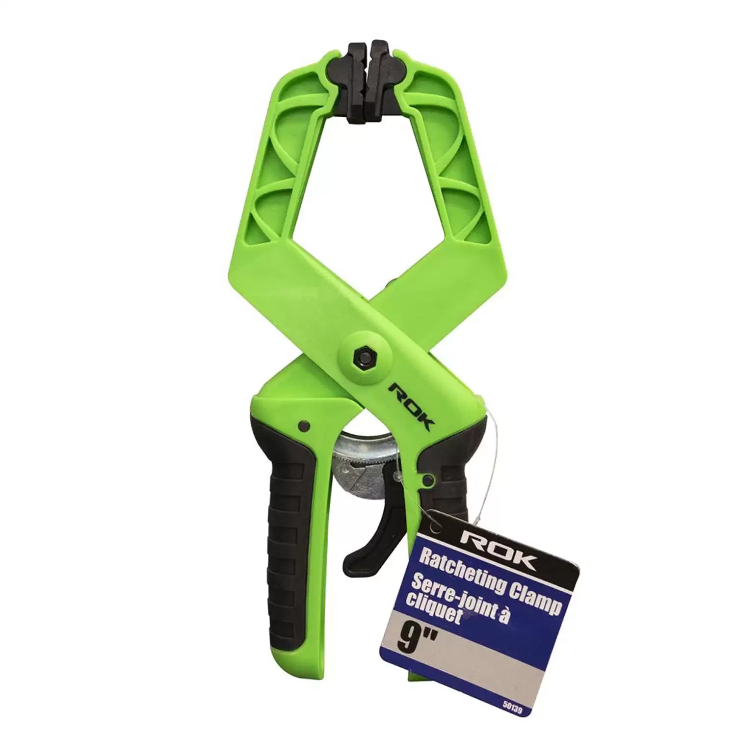 ROK 50139 9" One Hand Ratcheting Clamp