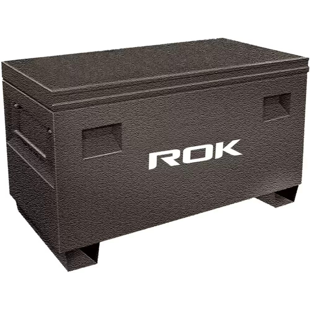 ROK 92179-32 32" Black Hammer Finish Jobsite / Truck Storage Box