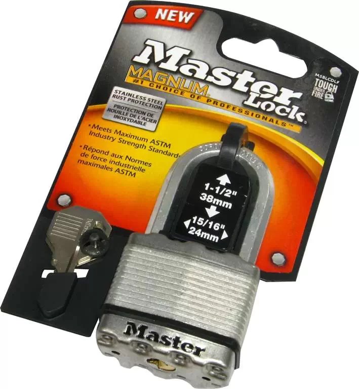 EZ CLEAN PRO MLM5BLCDLF Masterlock MAGNUM Laminated Lock 2" x 1-1/2" Sh