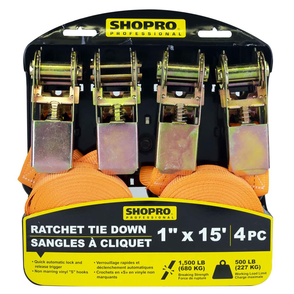 Holland R000902 4pc Ratchet Tie Down Straps