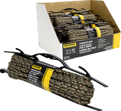 SHOPRO R001518DSP Rope Camo Diam.Braid 3/8"x50ft