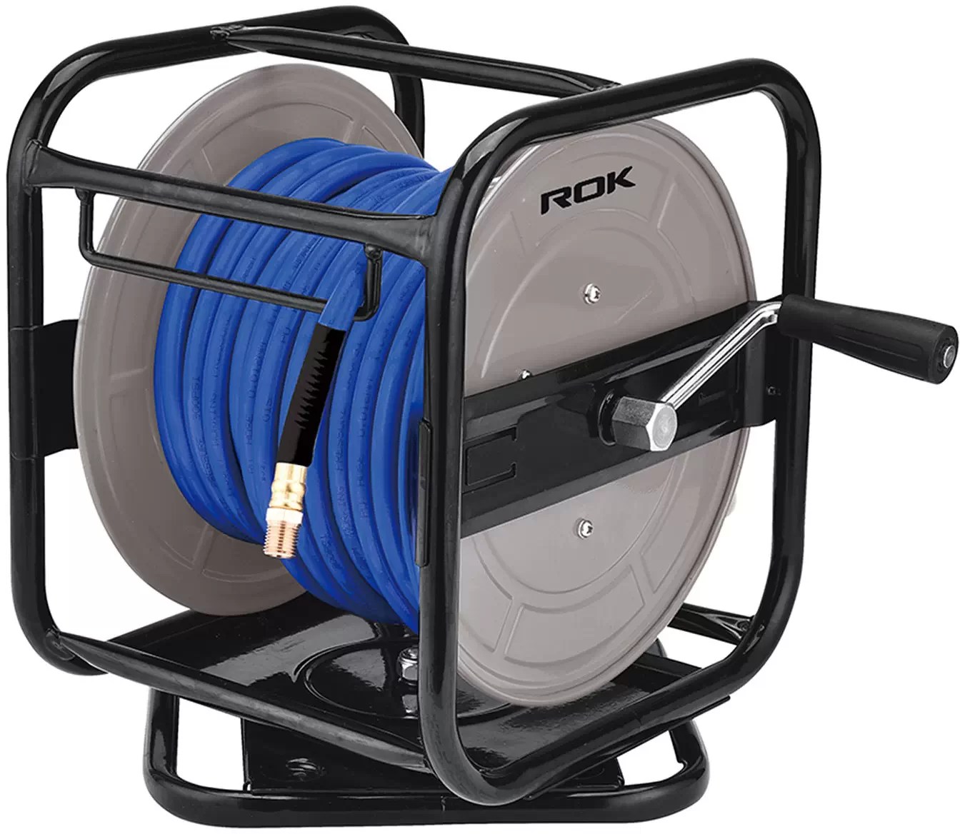 ROK 14176 1/4" X 100' Swivel Air Hose Reel