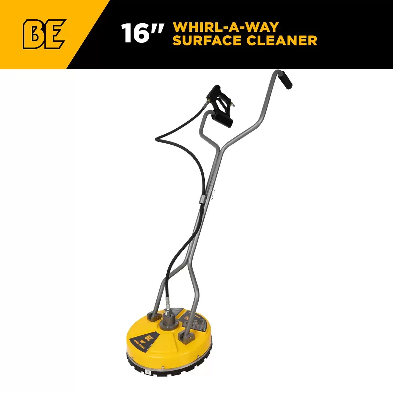 BE Power Equipment 85.403.003 16" 4,000 PSI Whirl-A-Way Surface Cleaner with Handles