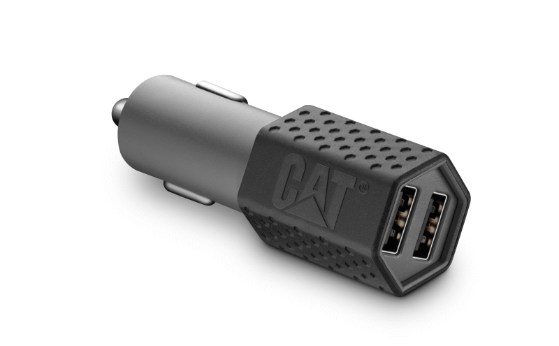 Cat Phones CAT-DC2USB-BLK Dual USB 3.4A DC Adapter