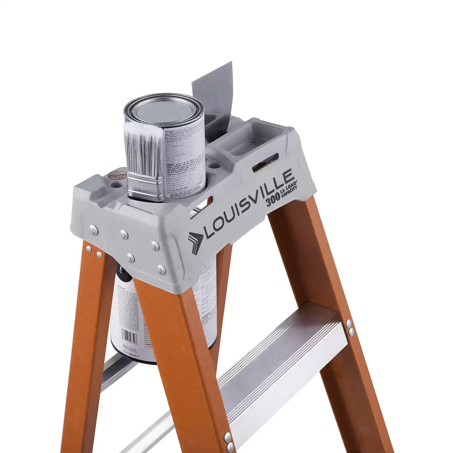 Louisville FS1506 6' Fiberglass Step Ladder, Type 1A 300lb Capacity