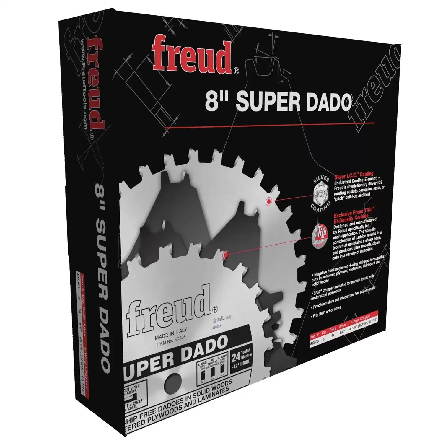 Freud SD508 8" Super Dado Sets