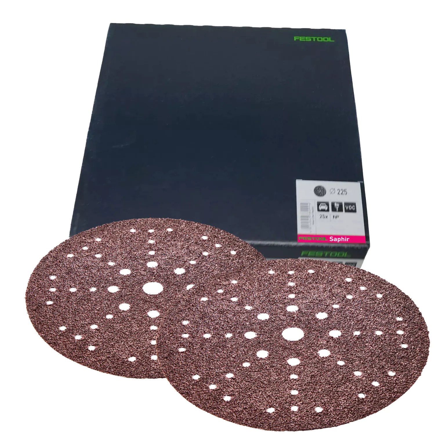 Festool 205650 9″ x 48 Hole Saphir 24G Sanding Discs STF D225/48 P24 SA/25