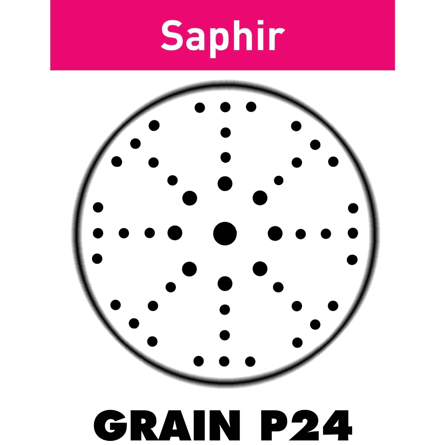 Festool 205650 9″ x 48 Hole Saphir 24G Sanding Discs STF D225/48 P24 SA/25