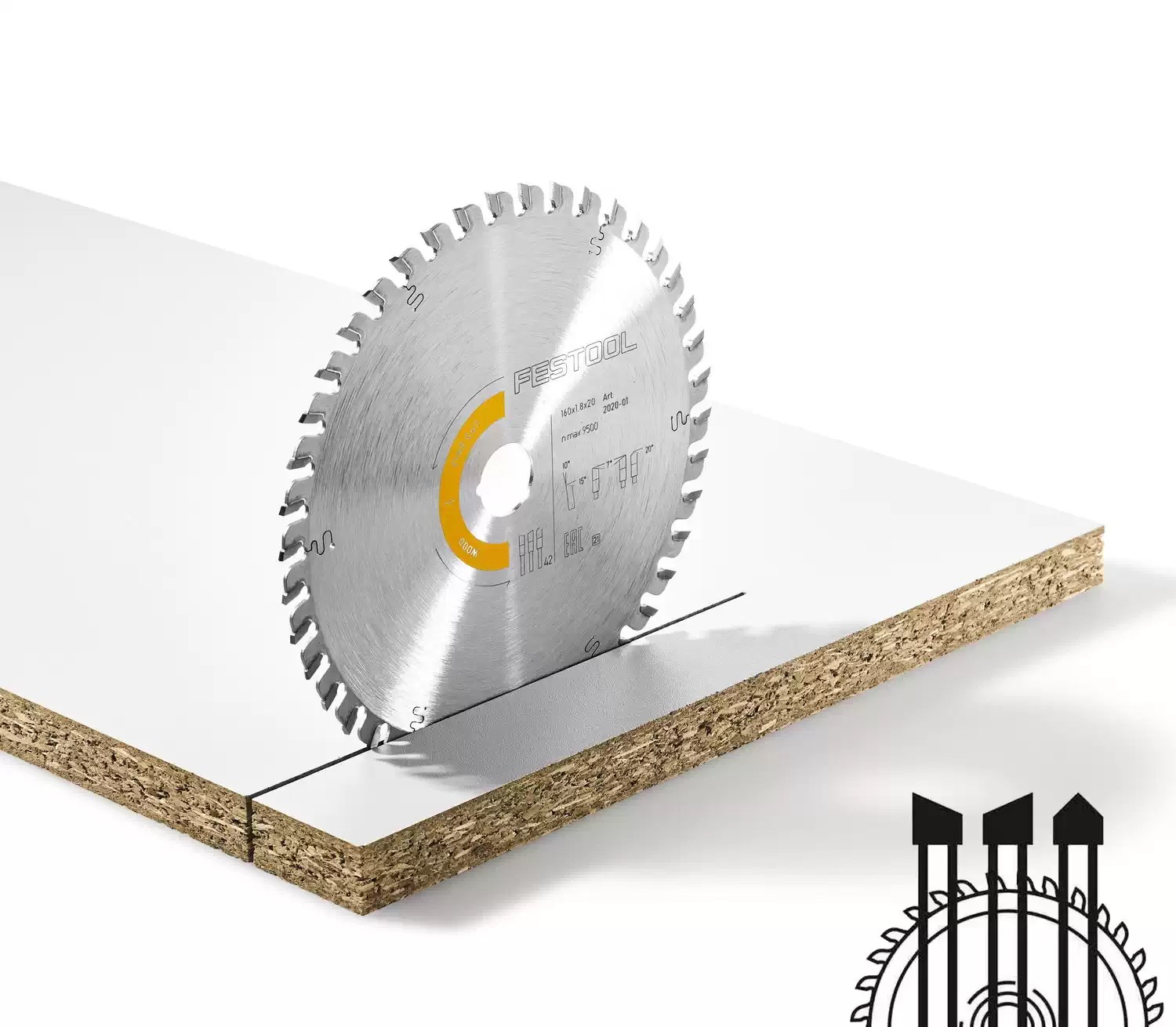 Festool 495381 8-1/4" Fine Cut Wood Saw Blade HW 210X2,4X30 W52