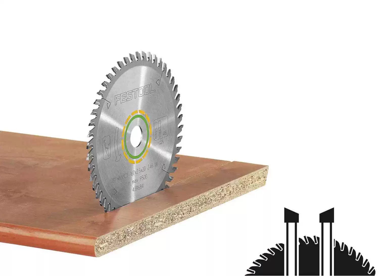 Festool 495387 10-1/4" Fine Cut Wood Saw Blade HW 260X2,5X30 W80